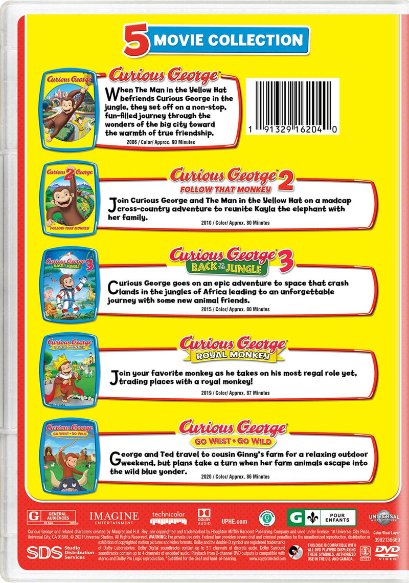 Curious George 5-Movie Collection [DVD]