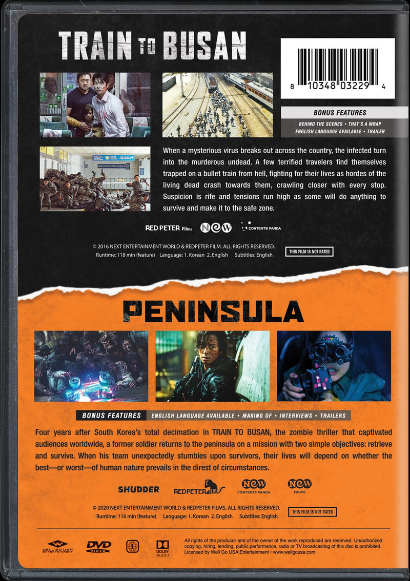 Train to Busan/Train to Busan Presents - Peninsula [DVD]