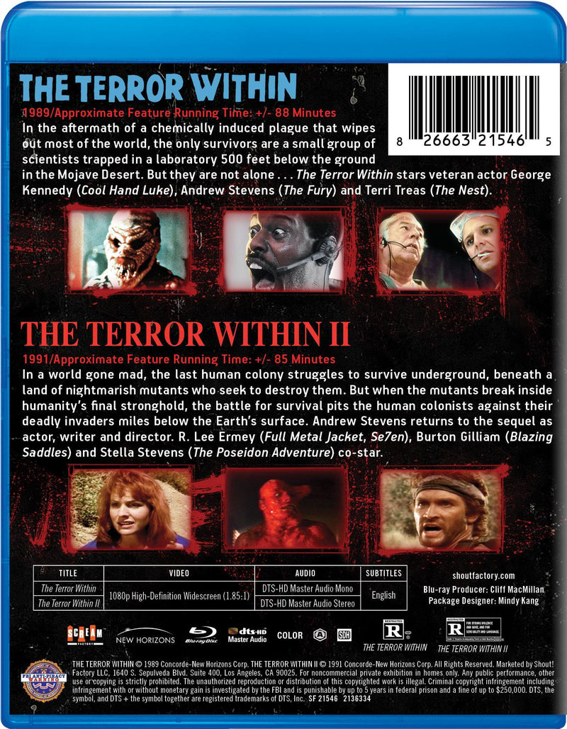 The Terror Within / The Terror Within II Double Feature [Blu-ray]