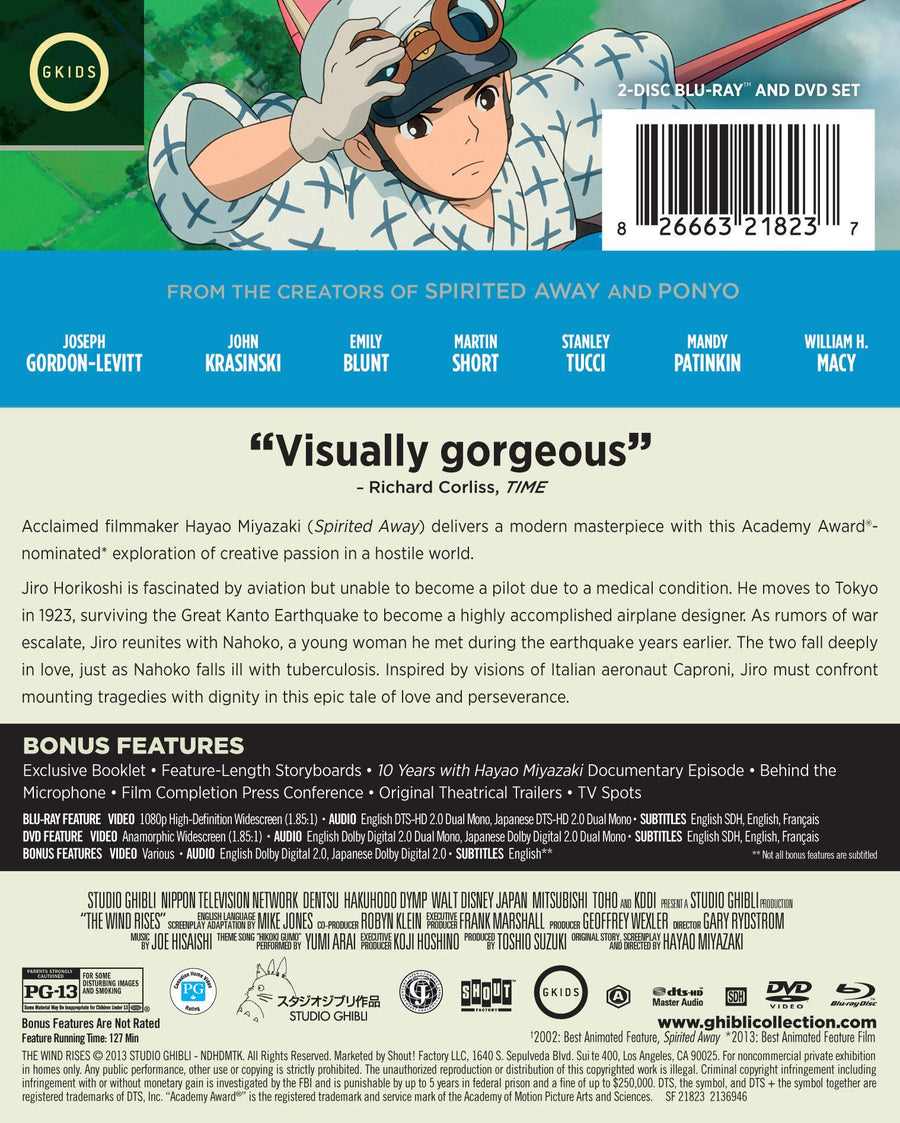 The Wind Rises - Limited Edition Steelbook Blu-ray + DVD [Blu-Ray]