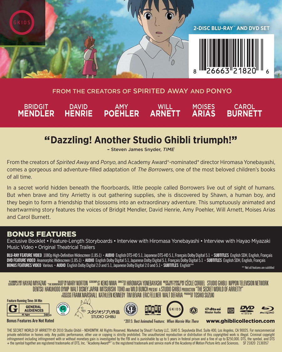 The Secret World Of Arrietty [Limited Edition Steelbook] [Blu-ray]