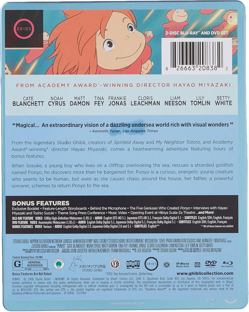 Ponyo [Limited Edition Steelbook] [Blu-ray]