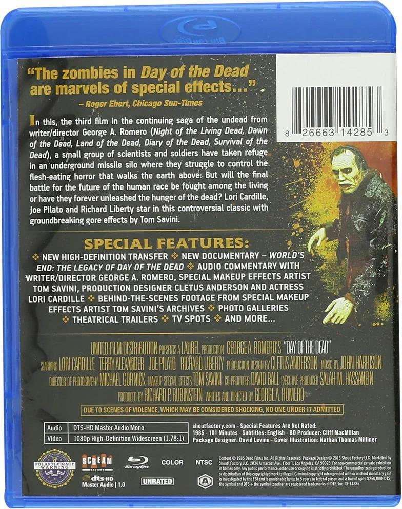 DAY OF THE DEAD CED BD [Blu-ray]